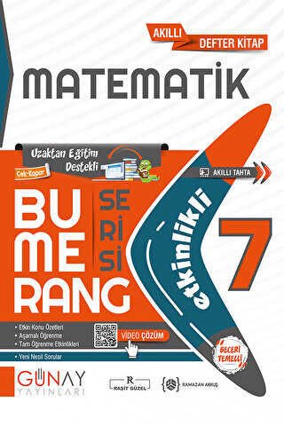 GÜNAY 7.SINIF MATEMATİK BUMERANG ETKİNLİKLİ KİTAP