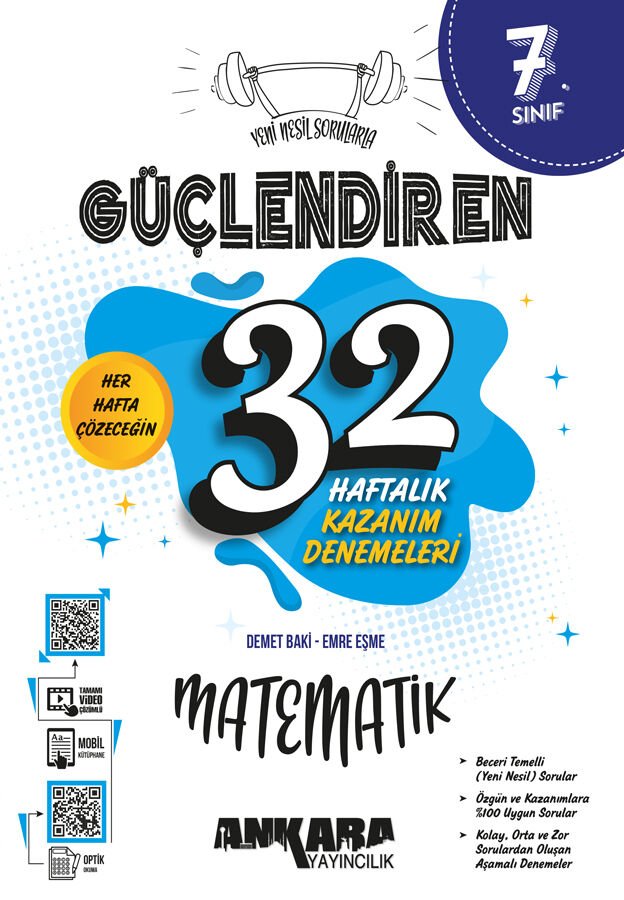 ANKARA 7.SINIF GÜÇLENDİREN MATEMATİK HAFTALIK KAZANIM DENEMELERİ