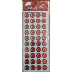 BONBON TÜRK BAYRAKLI STİCKER
