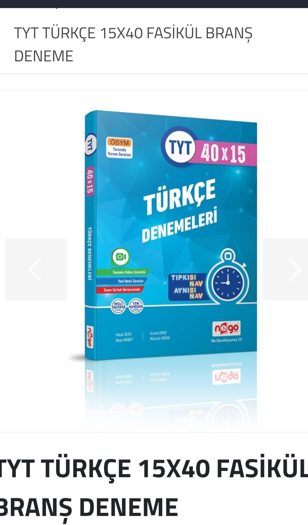 TYT TÜRKÇE BRANŞ DENEMELERİ
