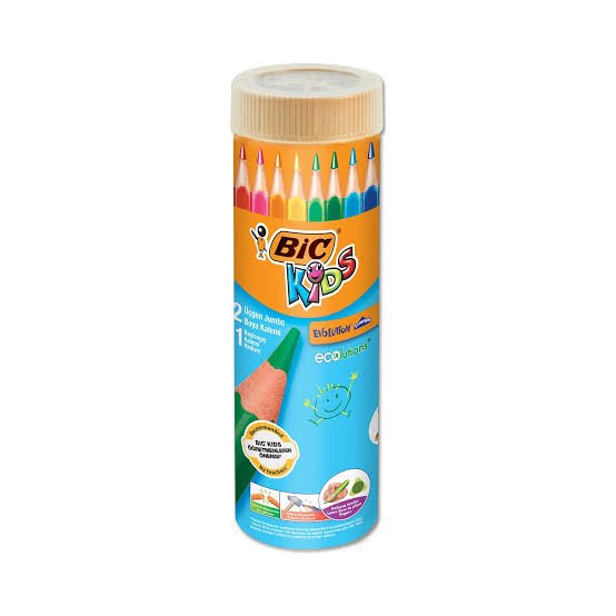 BİC EVOLiTION ÜÇGEN JUMBO KURU BOYA METAL TÜP 12 1 4999