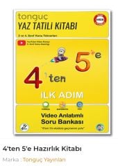 TONGUÇ 4 DEN 5 E YAZ TATİLİ KİTABI