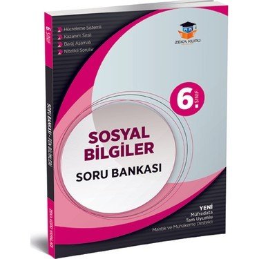 ZEKA KÜPÜ YAYINLARI 6. SINIF SOSYAL BİLGİLER SORU BANKASI