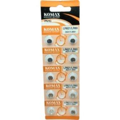 KOMAX  SAAT PİLİ 10 LU LR651-LR60