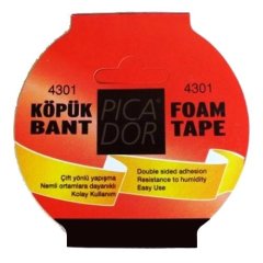 PİCADOR ÇİFT TARAFLI KÖPÜK BANT 25MMX5