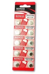 KOMAX ALKALİNA BATTERY 10 LU LR721/LR58