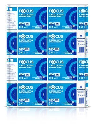 Focus Extra Z Katlı Havlu 22.5x24 Cm 200x12 Pk
