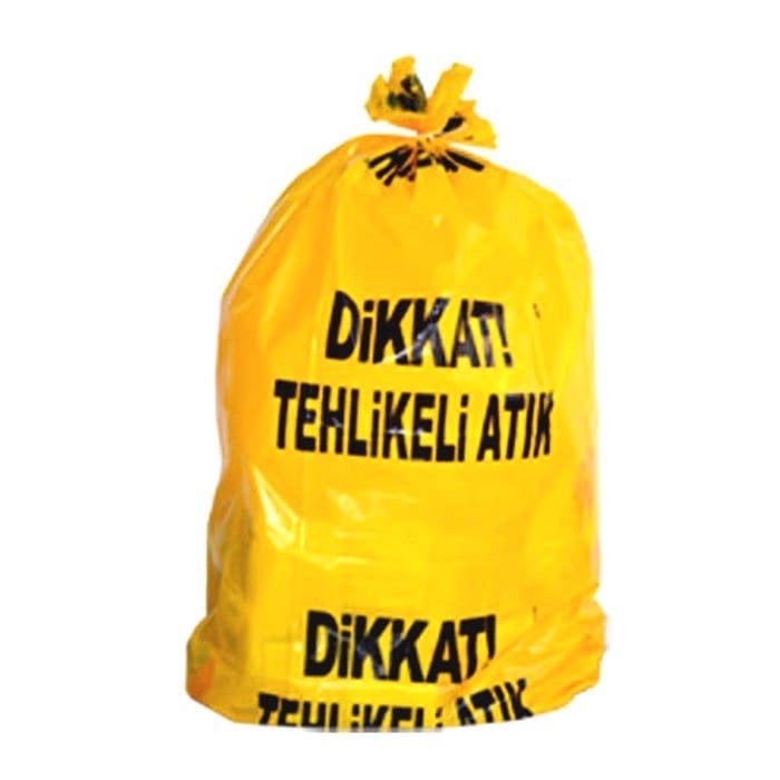 Atiplast Tehlikeli Atık Baskılı Çöp Poşeti 80x110 800 Gr