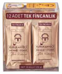 Mehmet Efendi Tek Fincanlık Türk Kahvesi 12x6 Gr