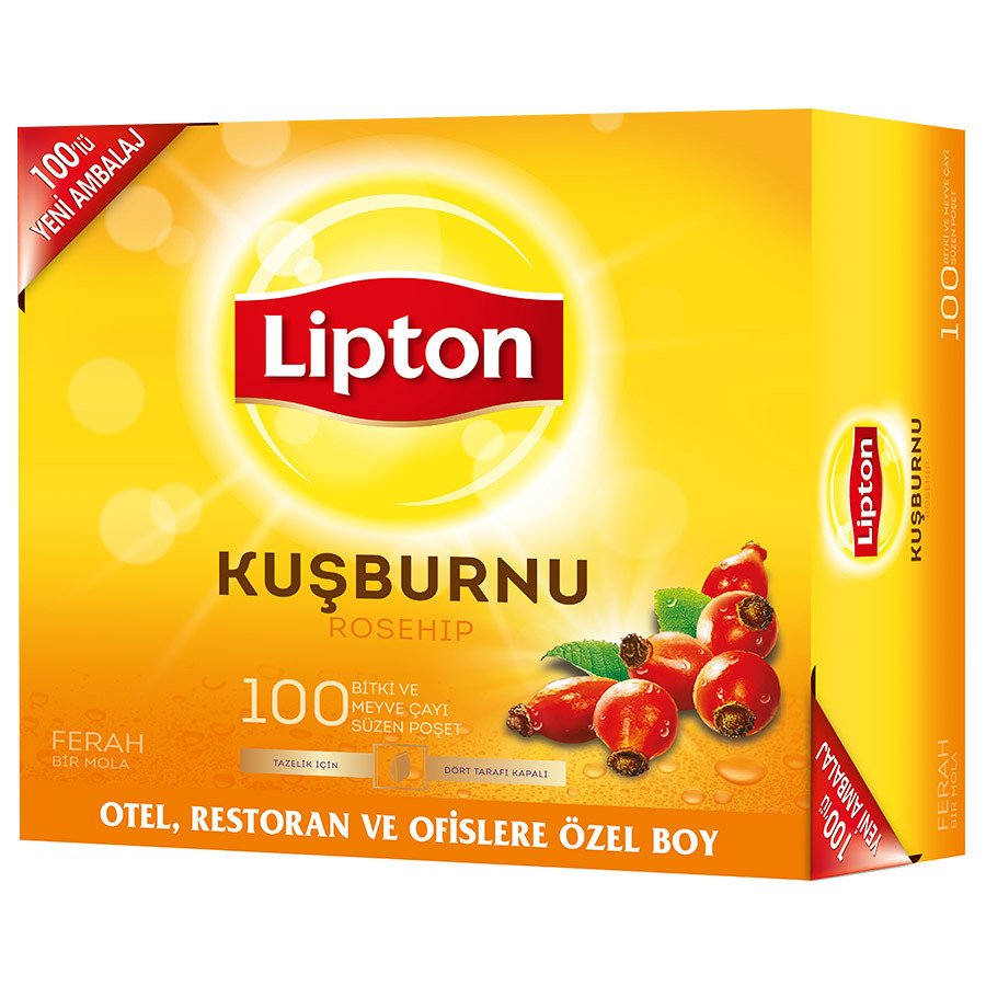 Lipton Kuşburnu Bardak Poşet Çay 100`lü