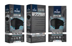 Musk Nanofiber Filtre Maske Ffp2 Nr