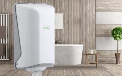 Vialli Mini Centerfeed Rulo Kağıt Havlu Dispenseri Beyaz SG1