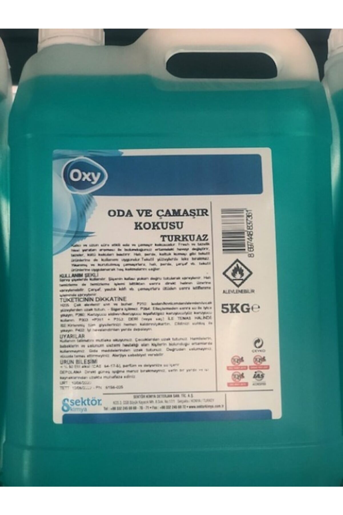 Oxy Oda ve Çamaşır Kokusu Turkuaz 5 Kg