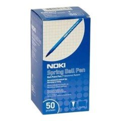 Noki Spring Tükenmez Kalem Mavi 50'li
