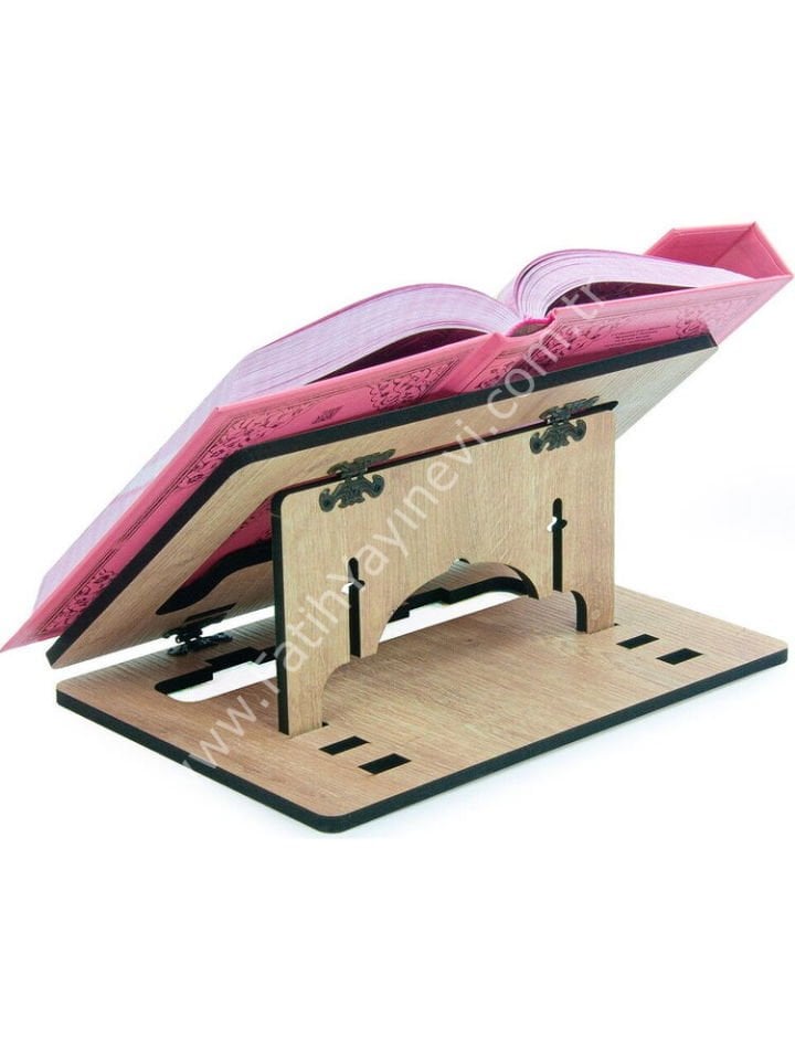 Masaüstü Kadameli Ayarlanabilir Ahşap Kızımın Rahlesi Ve Kitap Okuma Standı (32 x 23 cm)