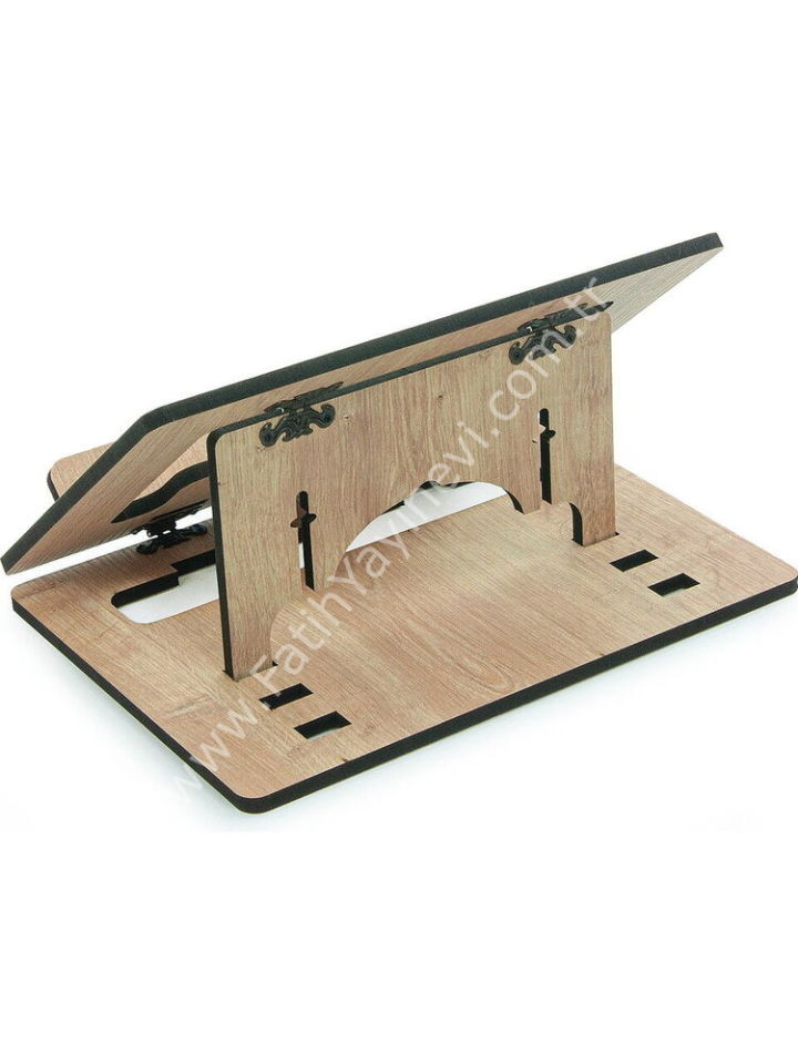 Masaüstü Kadameli Ayarlanabilir Ahşap Kızımın Rahlesi Ve Kitap Okuma Standı (32 x 23 cm)