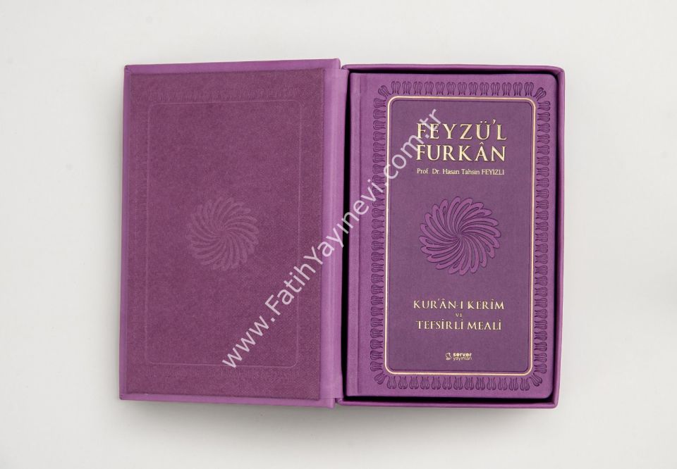FEYZUL FURKAN KUTU (ORTA BOY) LİLA/TURKUAZ/TABA