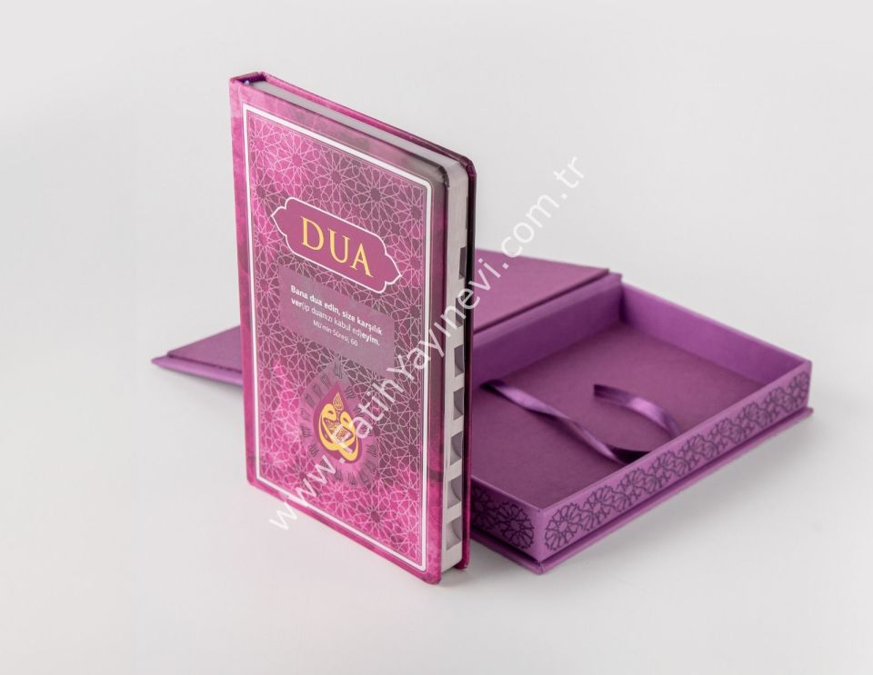 DUA KİTABI KUTU (ORTA BOY) LİLA/TURKUAZ/BORDO
