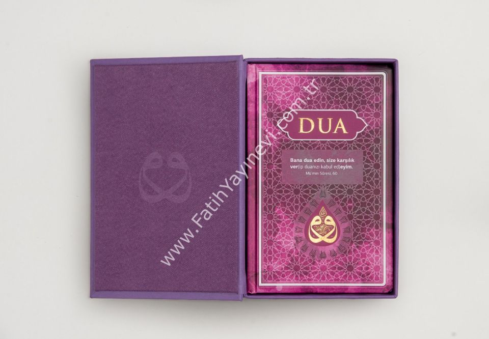 DUA KİTABI KUTU (ORTA BOY) LİLA/TURKUAZ/BORDO