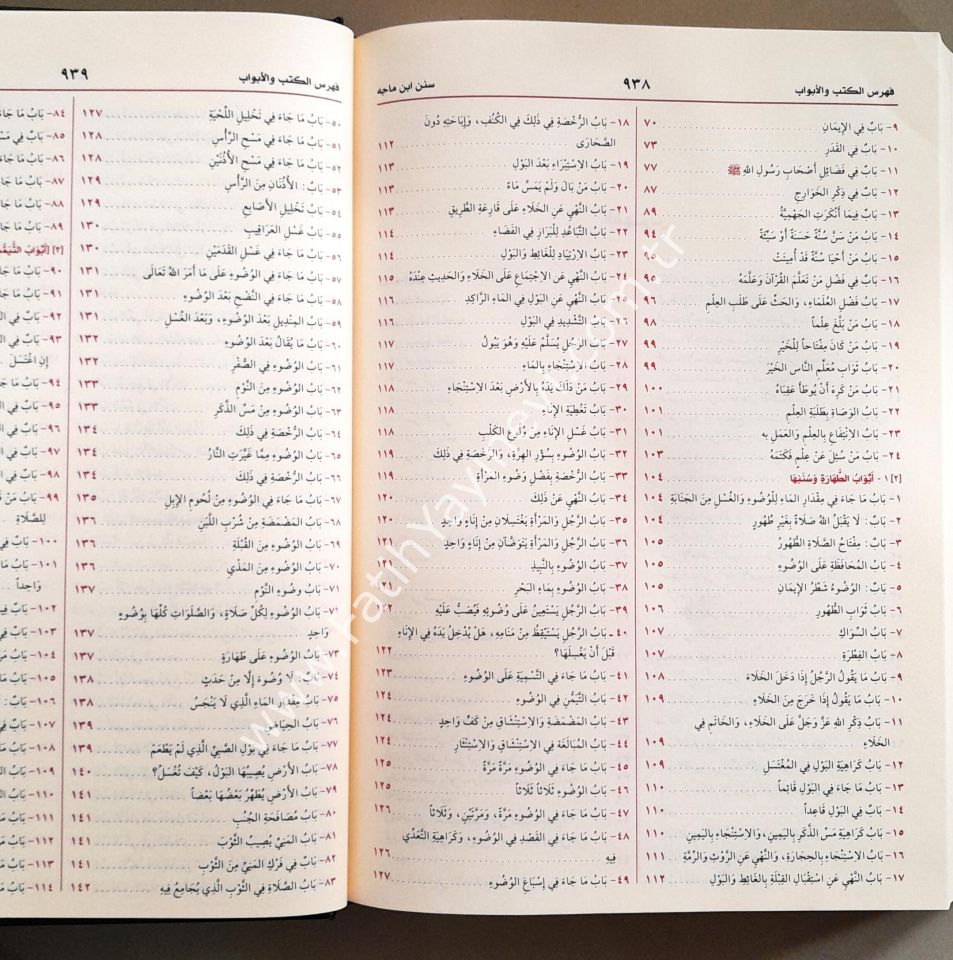 Sunenu Ibn Mâce - Sünen-i İbn Mace Arapça - Ebû ʿabdillâh Muhammed Bin Yezîd Mâce El-Kazvînî - سنن ابن ماجه
