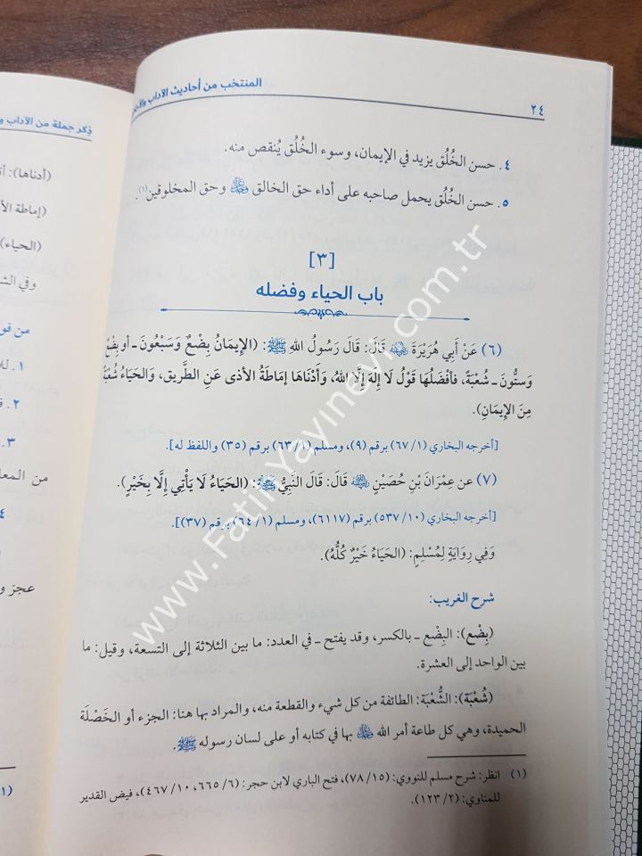 el Müntehab min Ehadisil Adab vel Ahlak - المنتخب من أحاديث الآداب والأخلاق