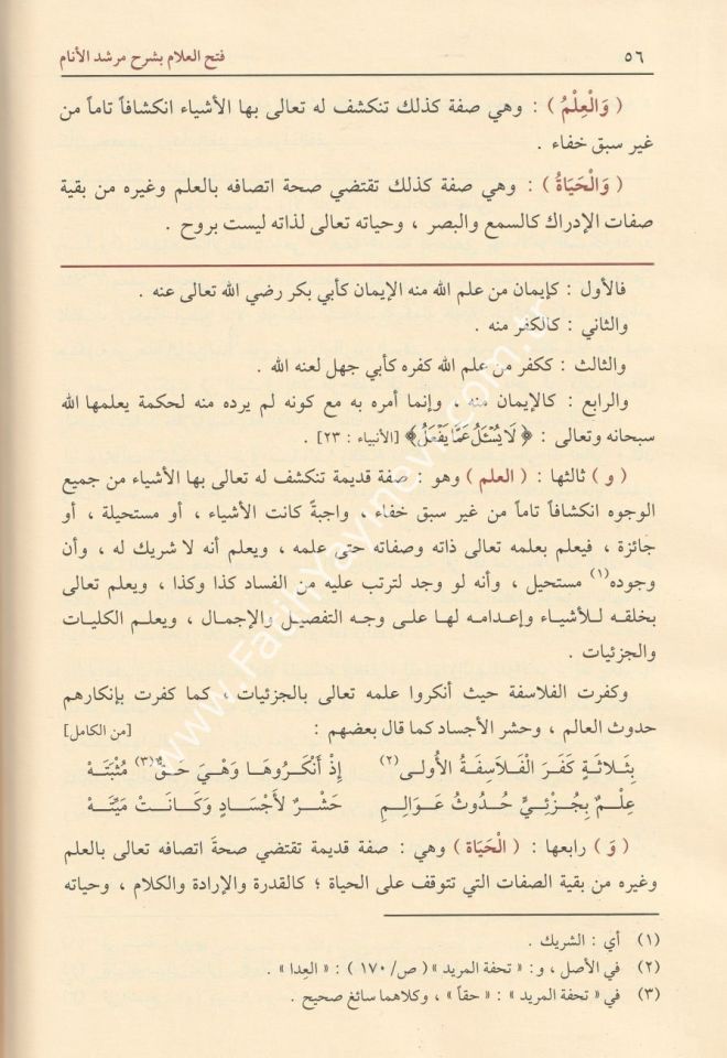 Fethül Allam Bi Şerhi Mürşidil Enam 3 CİLT - فتح العلام بشرح مرشد الأنام