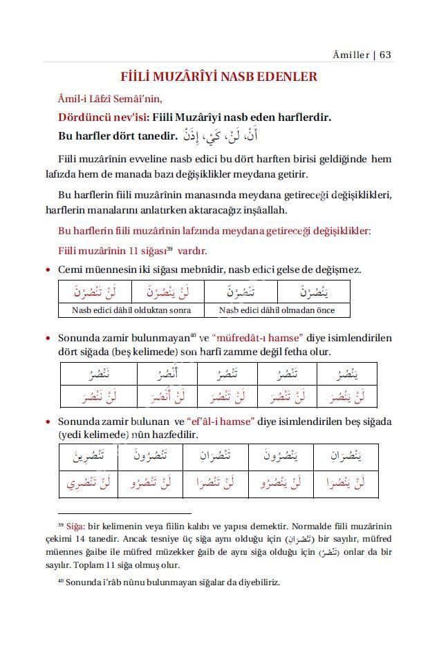 Avamil Tercümesi ve Şerhi