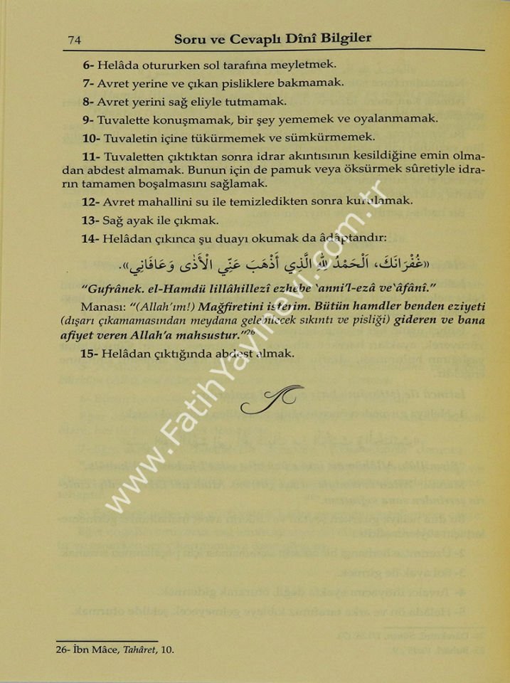Soru ve Cevaplı Dini Bilgiler Şafiiler İçin