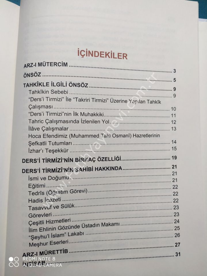 Tirmizi dersleri mukaddime ( Şeyhul İslam M. Taki Osmani ) / مقدمة دروس الترميذي