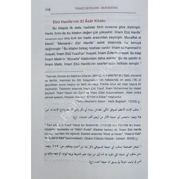 Tirmizi dersleri mukaddime ( Şeyhul İslam M. Taki Osmani ) / مقدمة دروس الترميذي