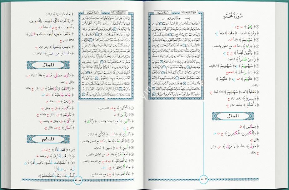مصحف رموز القراء 10*14 فلكسي / غوثاني