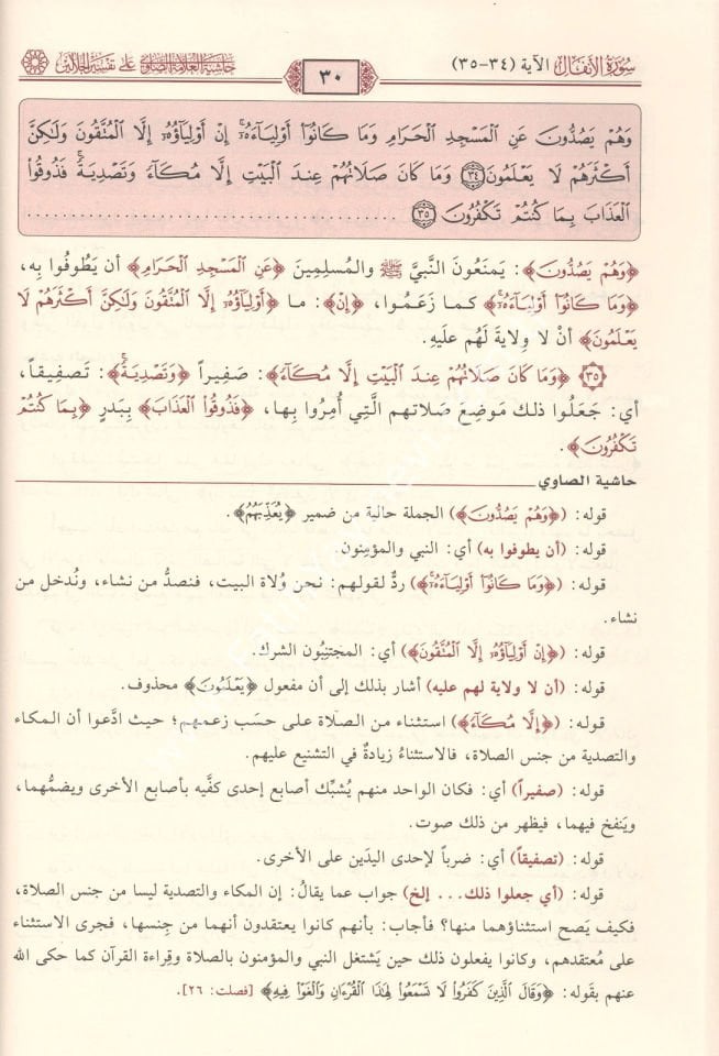 Hâşiyetu’l-Allâmetu's-Sâvî ʿalâ Tefsîri’l-Celâleyn 1/7 / حاشية الصاوي على تفسير الجلالين 1/7