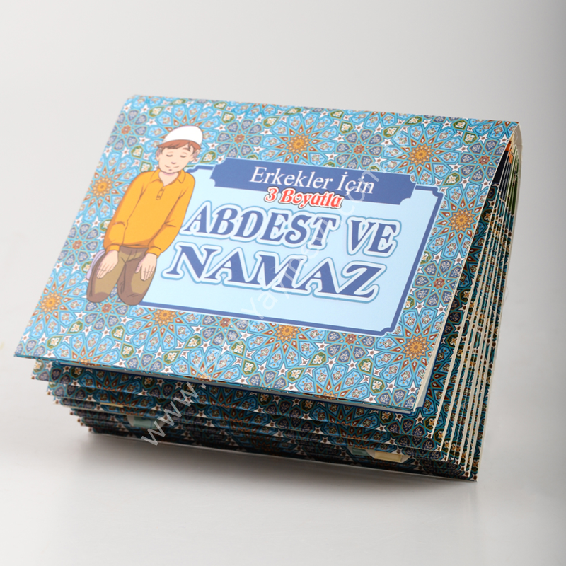 3 Boyutlu Abdest ve Namaz Kartelası Erkek