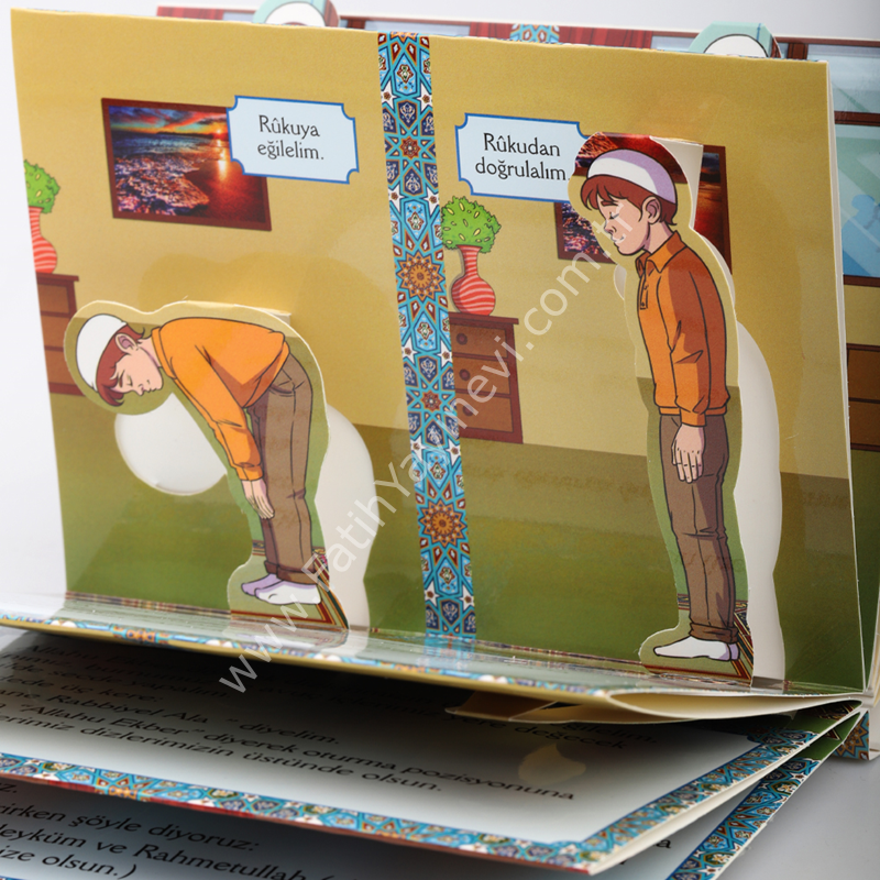 3 Boyutlu Abdest ve Namaz Kartelası Erkek