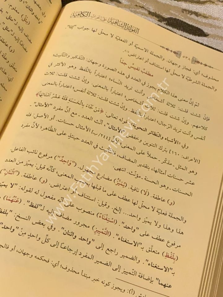 el Fevaidul Kafiye - Muribül Kâfiye (Yeni Dizgi - Tahkîkli) / الفوائد الشافية المعروف ب (معرب الكافية)