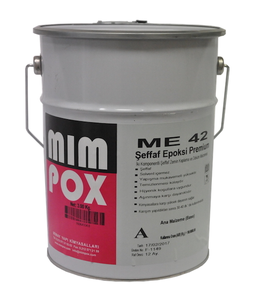 Mimpox ME42 Şeffaf Epoksi - 8kg Set