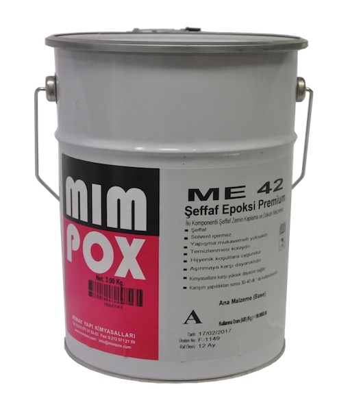 Mimpox ME42 Şeffaf Epoksi - 16kg Set