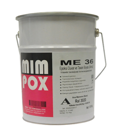 Mimpox ME36  Epoksi Duvar Boyası - 20kg set