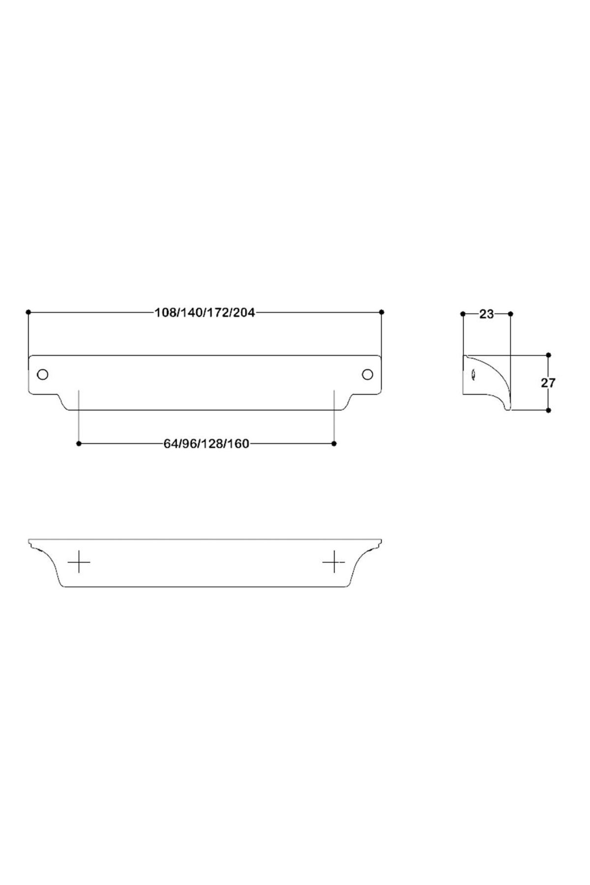 SSY4523 64 MM ANTİK RENGİ TAS KULP