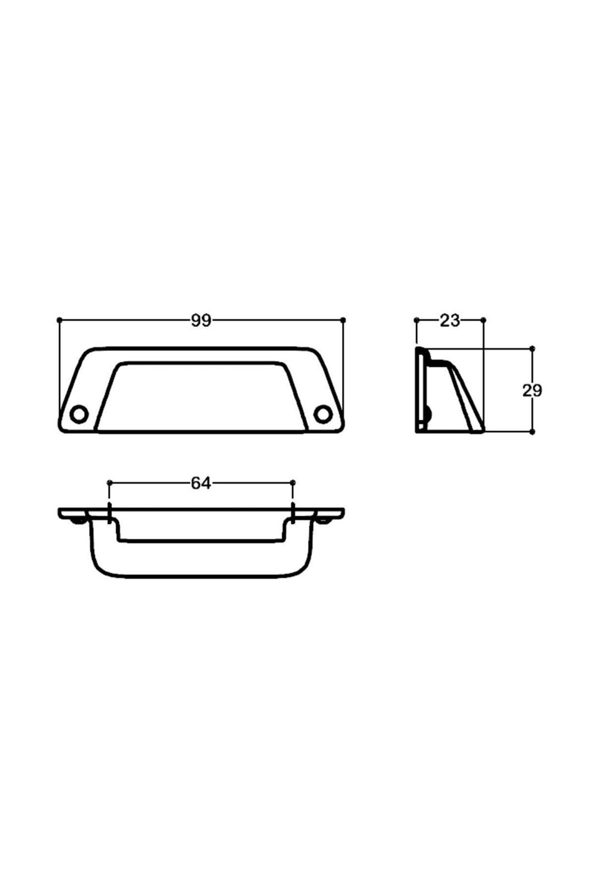 SSY4529 64 MM ALTIN RENGİ TAS KULP