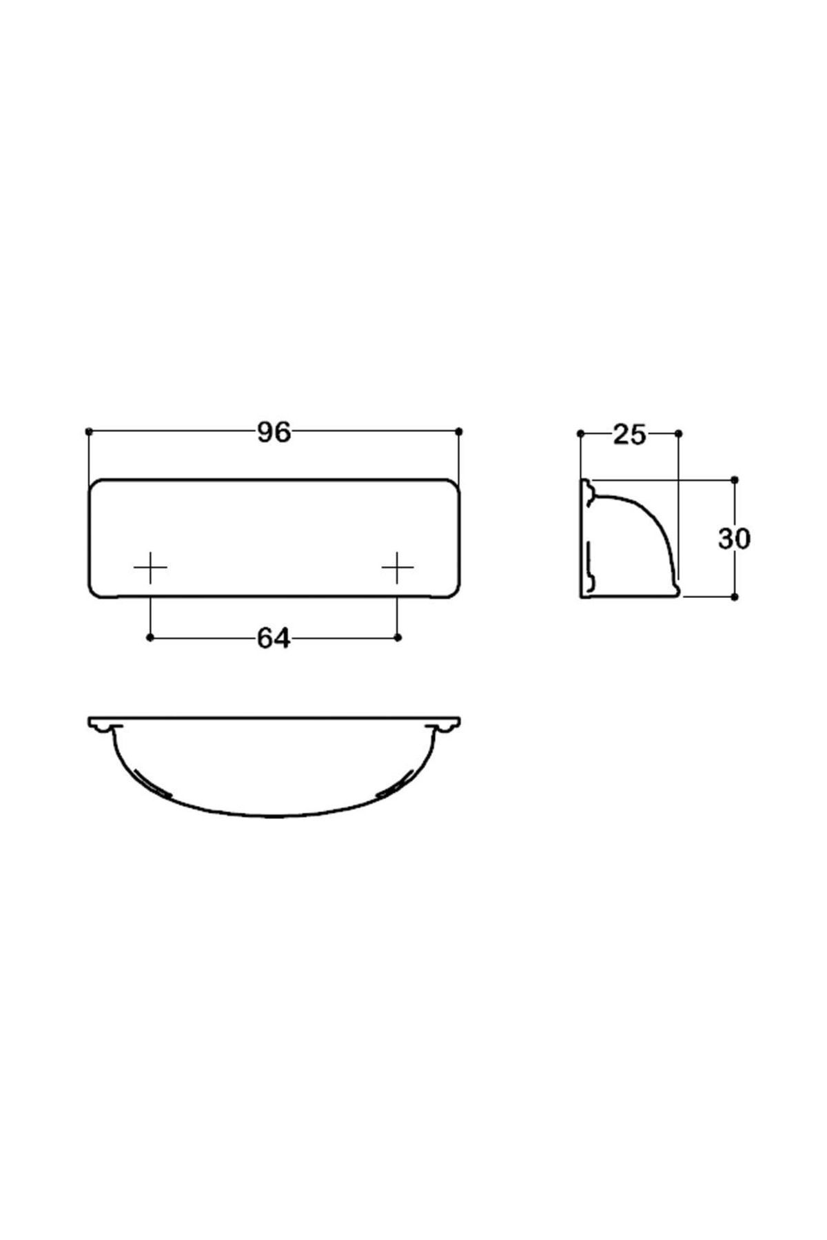 SSY4533 64 MM SİYAH RENKLİ TAS KULP