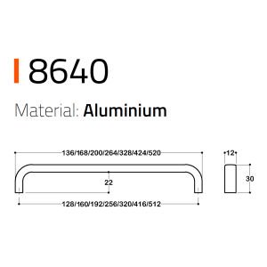 8640 ANTİK RENK MODERN KULP