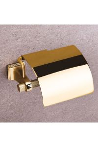 Sparklıne Kapaklı Tuvalet Kağıtlığı Altın Rengi 88X95X156 mm