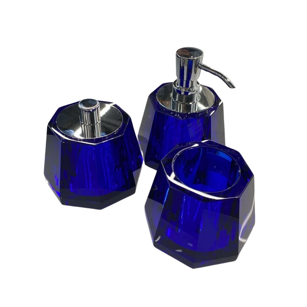 Kristal Sıvı Sabunluk Mavi Renk 148X120X120 mm
