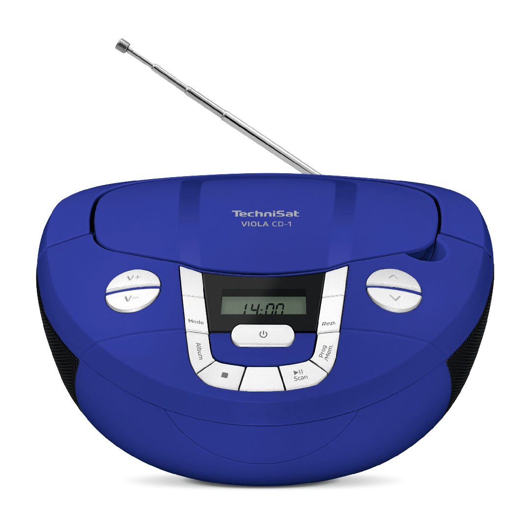 FM Radyo, CD Çalar Ve Bluetooth Ses Akışı Özellikli Stereo Müzik Seti Mavi - Viola Cd-1