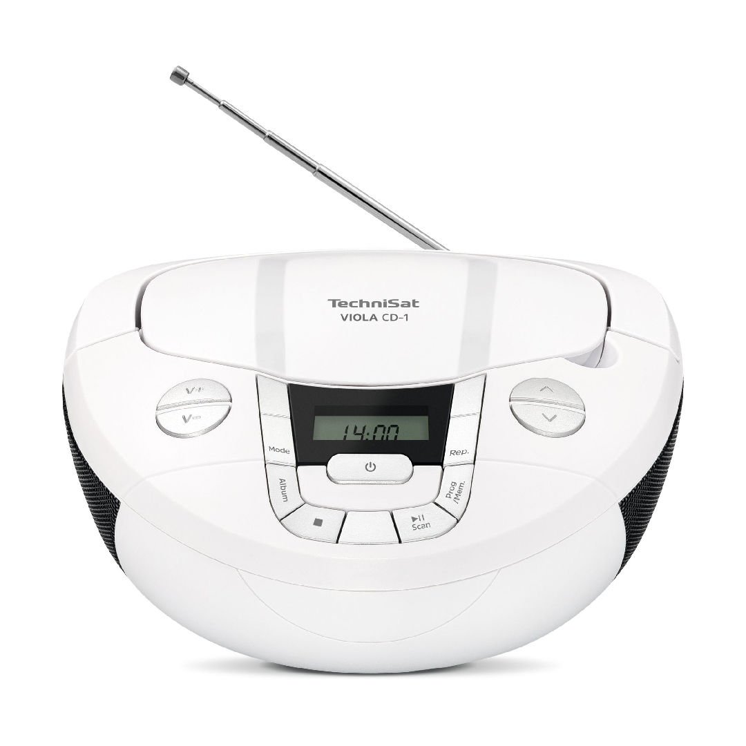 FM Radyo, CD Çalar Ve Bluetooth Ses Akışı Özellikli Stereo Müzik Seti Beyaz - Viola Cd-1