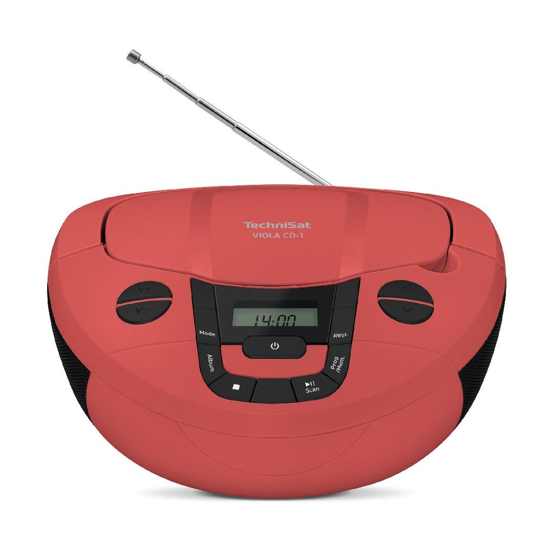 FM Radyo, CD Çalar Ve Bluetooth Ses Akışı Özellikli Stereo Müzik Seti Kırmızı - Viola Cd-1