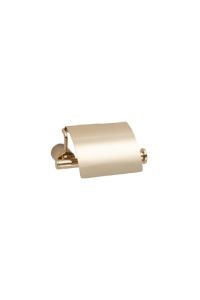 Icona Kapaklı Tuvalet Kağıtlığı Gold Renk 85X118X158 mm