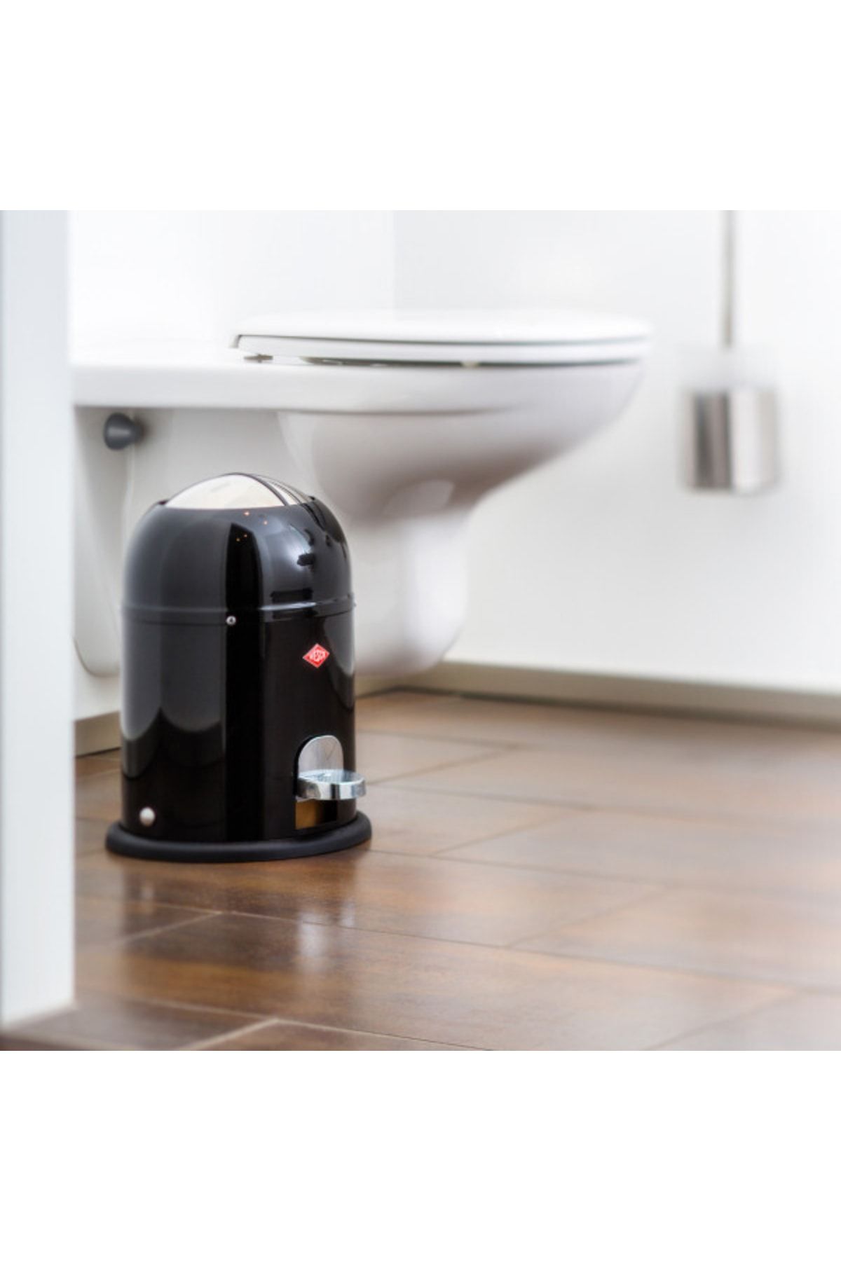 Mat Siyah -Mini Usta 6  Litre Banyo Çöp Kutusu (264x360mm)
