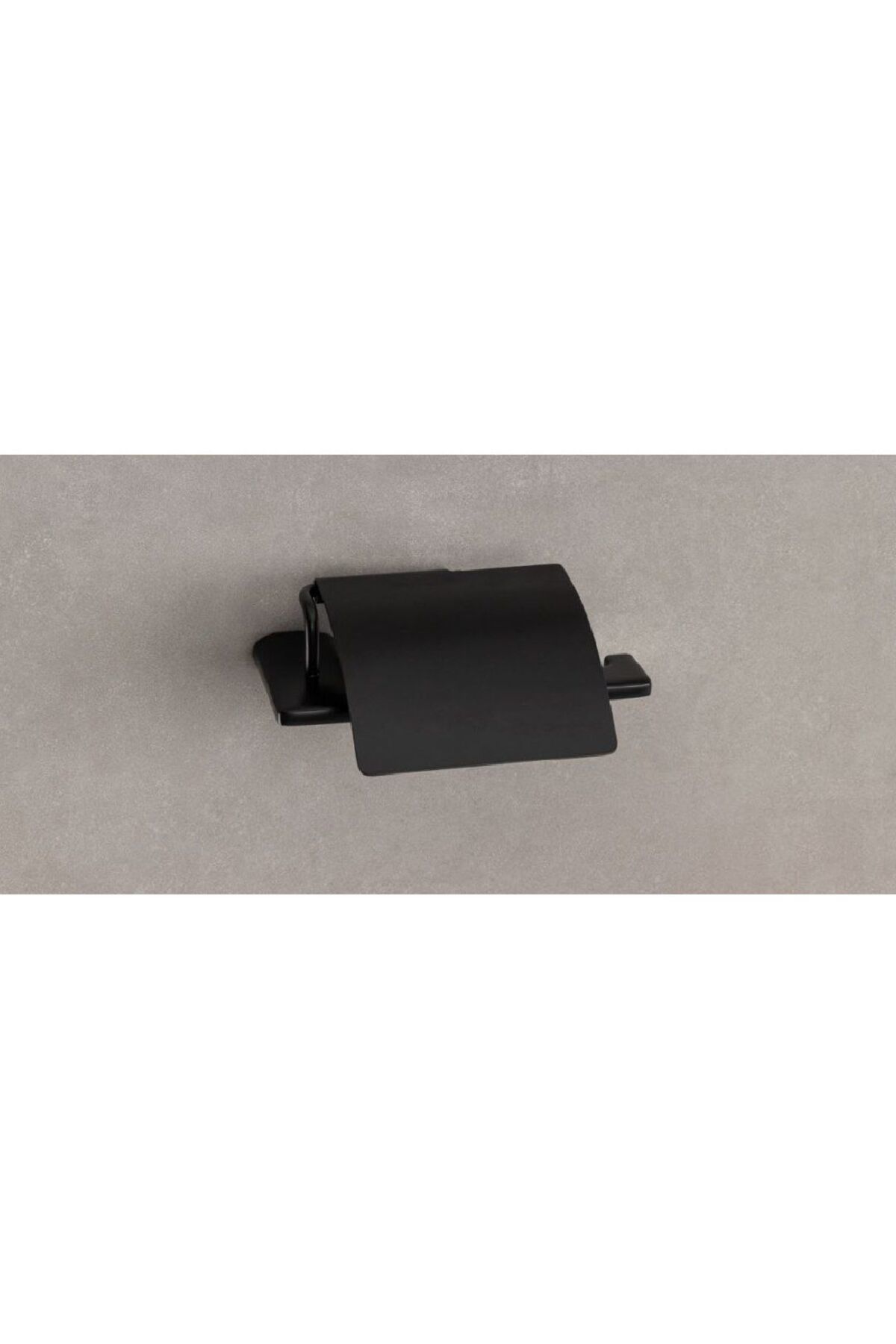 Slımo Kapaklı Tuvalet Kağıtlığı Siyah Renk 85X118X170 mm